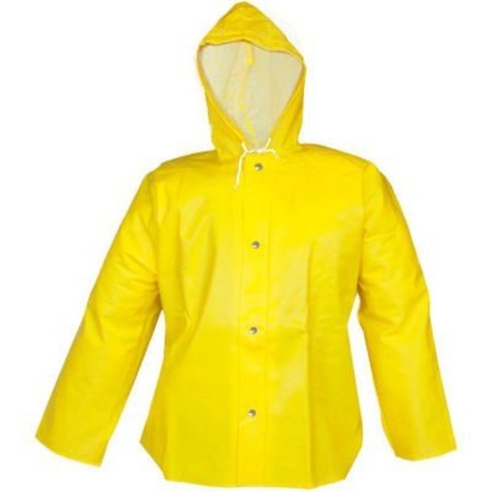 TINGLEY RUBBER Tingley® J31107 Webdri® Storm Fly Front Hooded Jacket, Yellow, 4XL J31107.4X